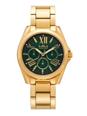 Ikki horloge NOVA NV09 goud/groen
