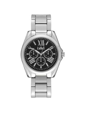 Ikki Horloge Nova Zilver Zwart NV06