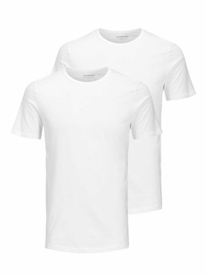 Jack&Jones Basic T-Shirt Wit Ronde Hals