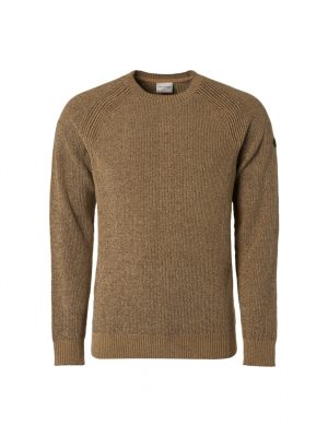 NO EXCESS Gebreide Trui Gemeleerd Desert Bruin